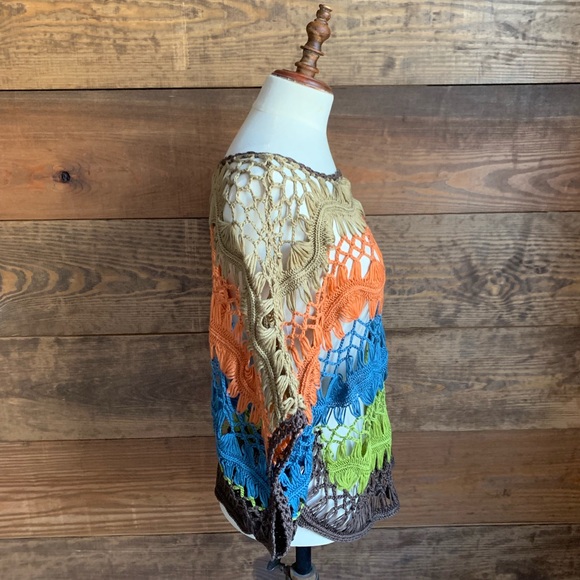 NWOT Cecico Multicolor Crochet Top - Picture 2 of 6